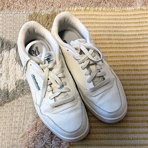 Reebok White Leather Sneakers